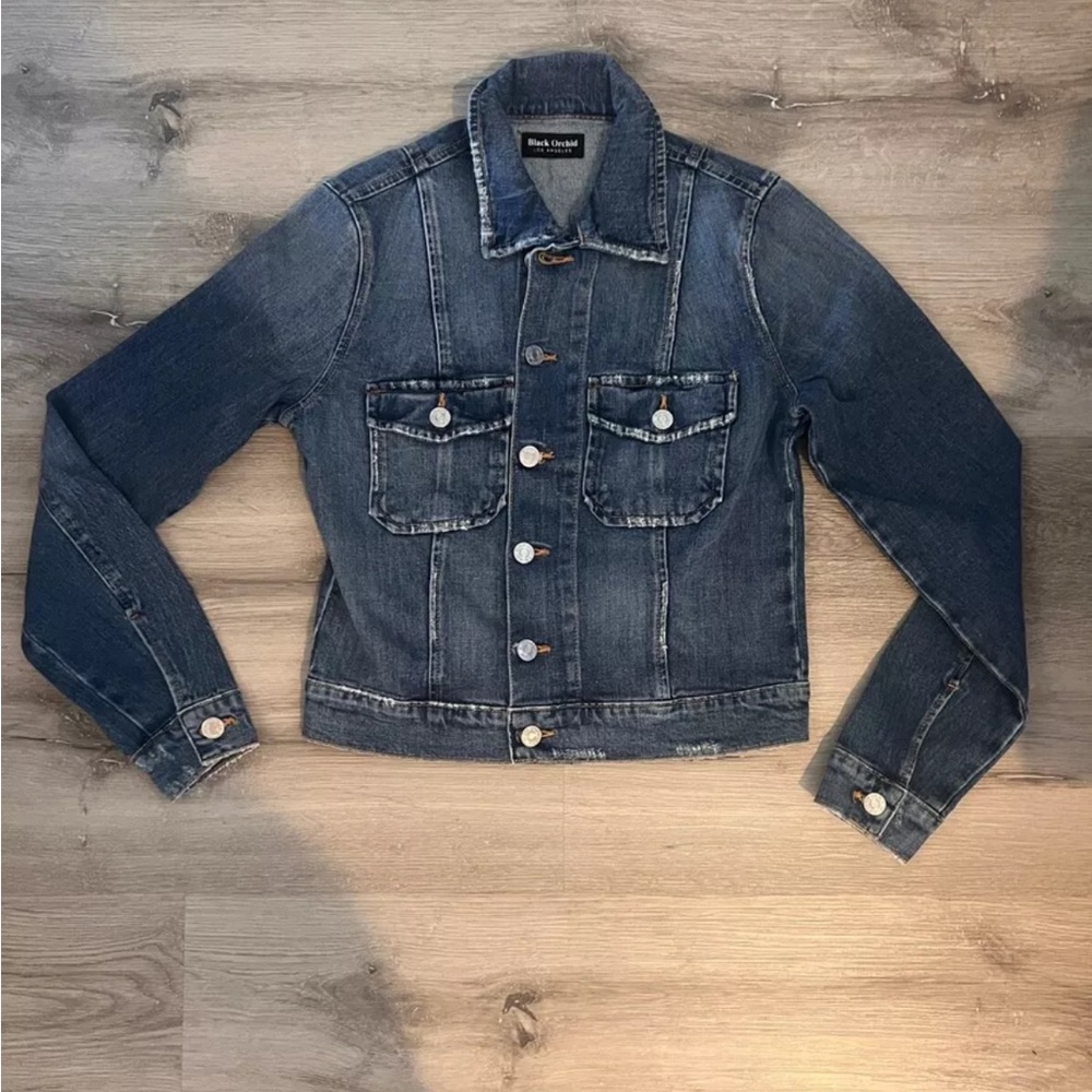 Black Orchid Jean Jacket Blue Denim Los Angeles New Without Tag Size Small